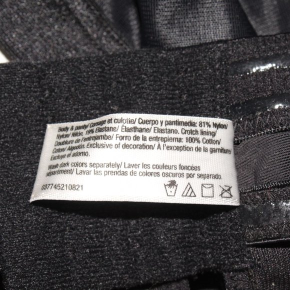 Flexees Black 36B Body Shapewear Molded Cup Underwire Adjustable Straps - Picture 8 of 8